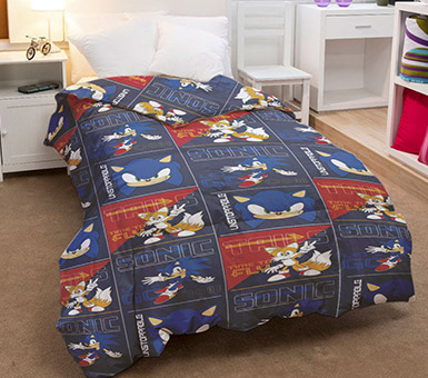 Acolchado infantil 1 plaza Sonic