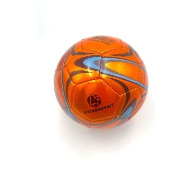 Pelota de fútbol N5 metalizada naranja