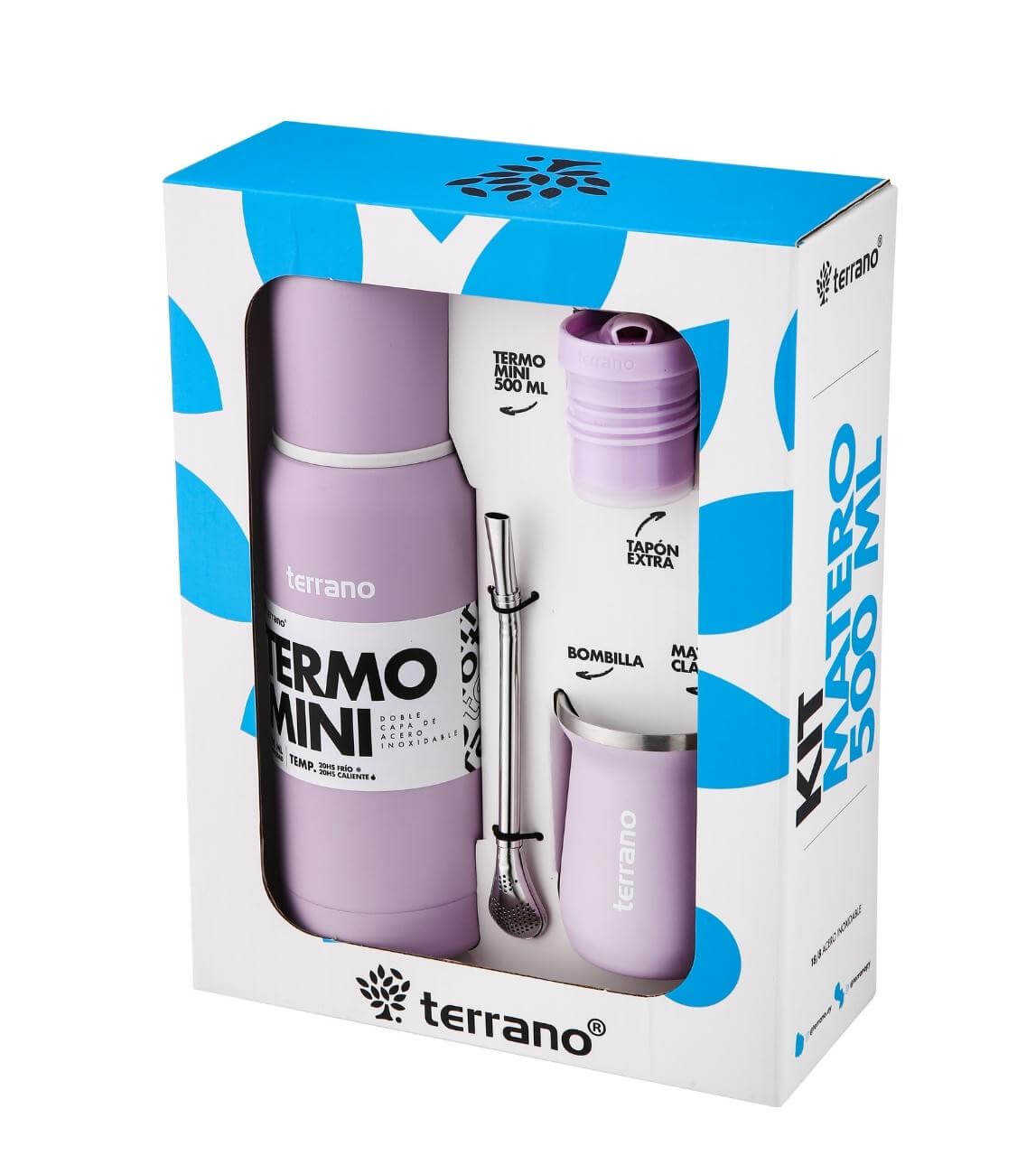 Kit matero mini box 500ml Lila