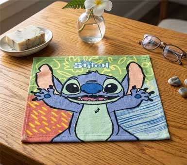 Toalla social infantil Stitch