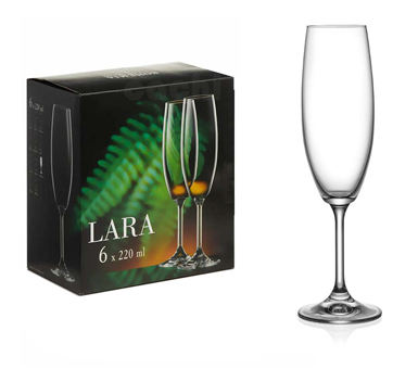 Juego de copas flauta x 6