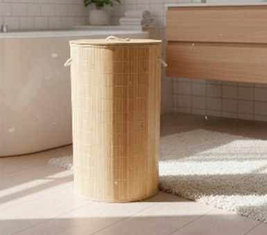 Canasto de ropa en bamboo