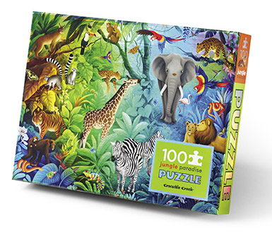 Puzzle 100 piezas holográfico Jungla