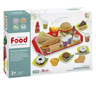 Juego de comida Fast food c/ bandeja