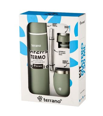 Kit termo mate bombilla Terrano