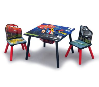 Juego de mesa y sillas Cars