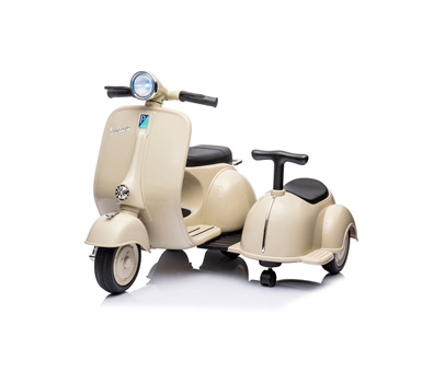 Moto Vespa a bateria con asiento