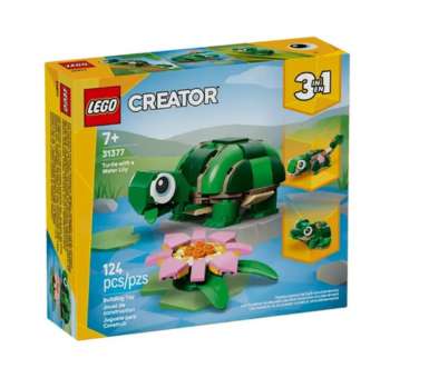 Lego Tortuga flor de nenúfar 3 en1