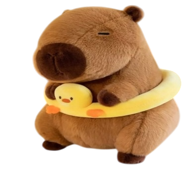 Peluche Capibara con chupetin 23 cm