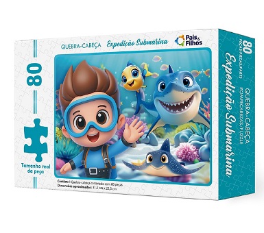 Puzzle 80 p Expedición submarina