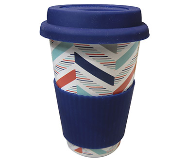 Taza cerámica y goma eva