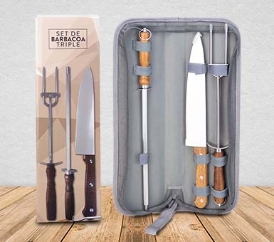 Set de parrilla en estuche