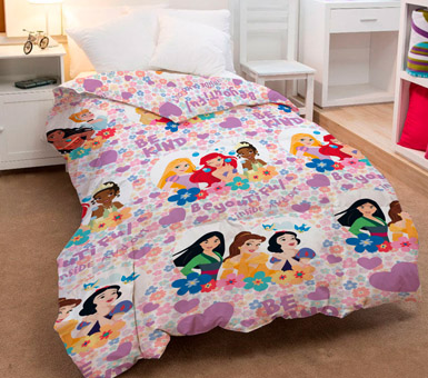 Acolchado infantil 1 plaza Princesas