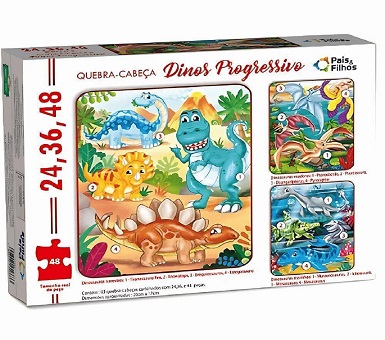 Puzzle progresivo dinosaurios
