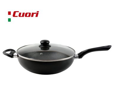 Wok 28 cm black Cuori