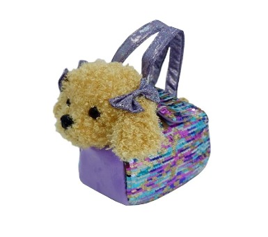 Perrito con cartera