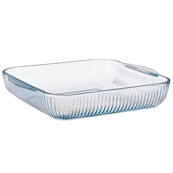Fuente cuadrada de borosilicato